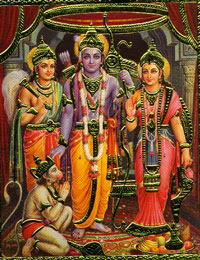 photo Rama-Lakshman-Sita with Hanuman